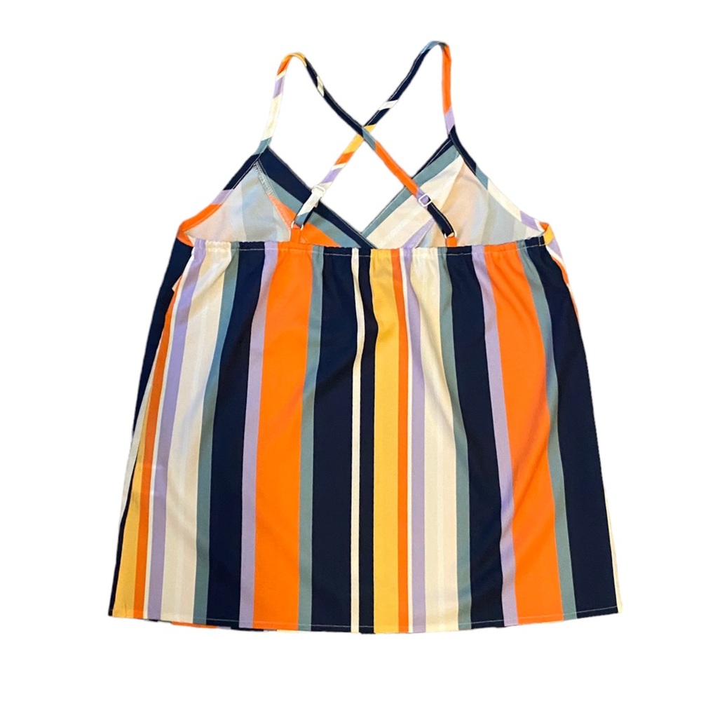 NWOT Multicolor Striped Cami Top - Picture 3 of 6